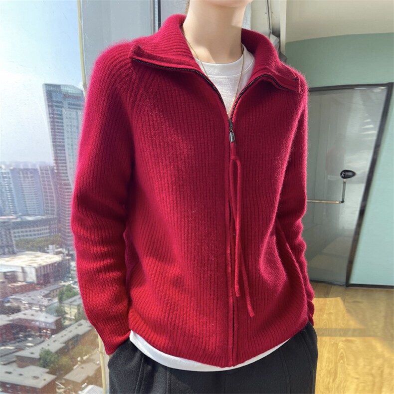 秋冬季新款毛衣女宽松显瘦时尚百搭针织开衫图片