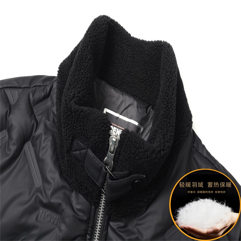 V2580钱塘2020-3秋冬新款中年男士羽绒服立领商务休闲外套P200,男装羽绒服,钱塘207-3