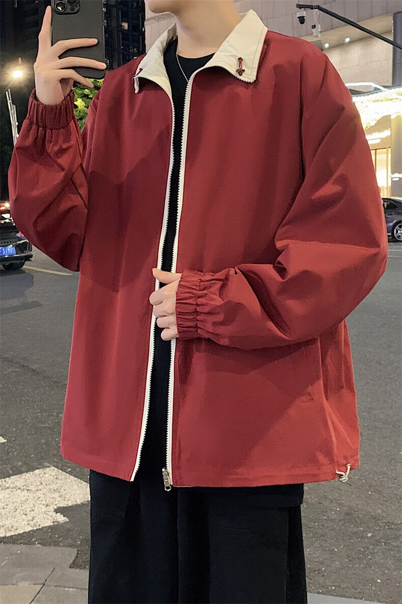 现货户外夹克男双面穿立领上衣外套支持二开JK836-P60,男装夹克,电商B306