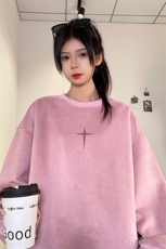 抖音供货、重磅显瘦卫衣秋圆领宽松D223A-DY-LPWY120-特p40，男装卫衣，电商019-1