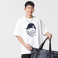 1506/QC15650/P40夏季美式潮牌t恤男红色重磅纯棉短袖体恤，男装T恤，星座1506