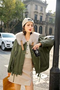 狐狸毛派克服,其它,贻思茗