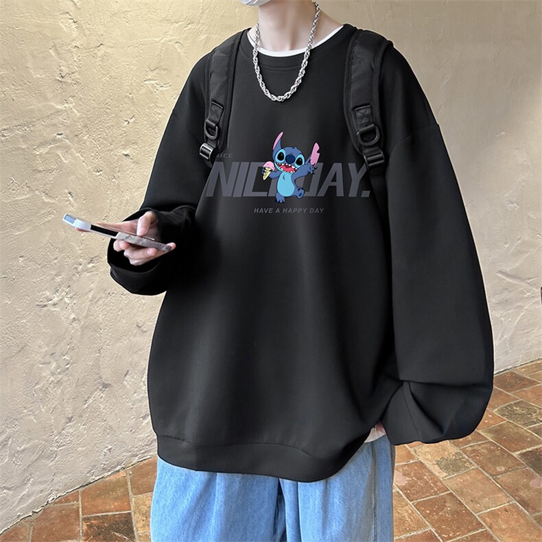 控38简约帅气百搭长袖t恤男大码卫衣T4173-P25加绒款-P35,男装卫衣,电商A040