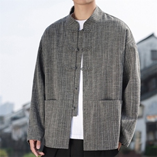2025春季新款男装风唐装盘扣衬衫新中式汉服衬衣C167-P65，男装衬衫，电商B277(原6028)