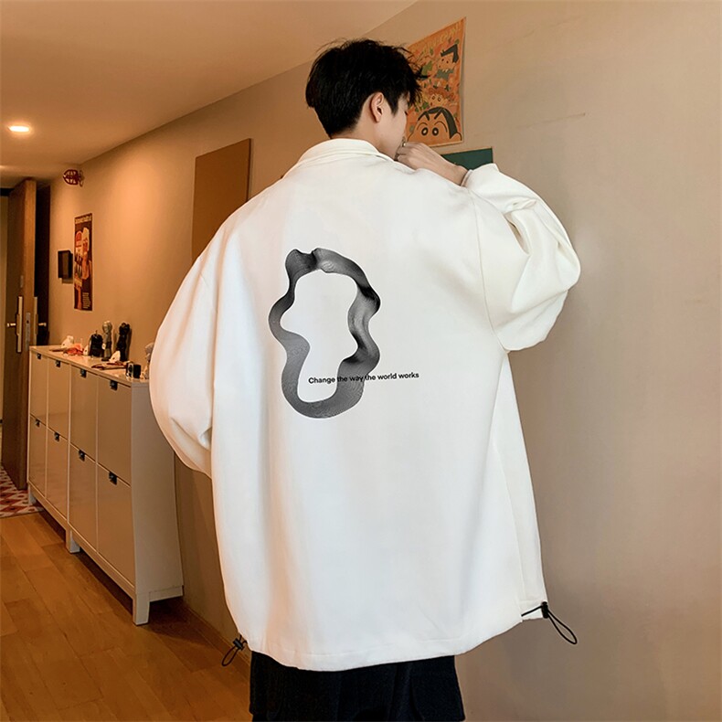 麂皮绒夹克男大码立领褂子外套JK85390-P68 加绒款-P78图片