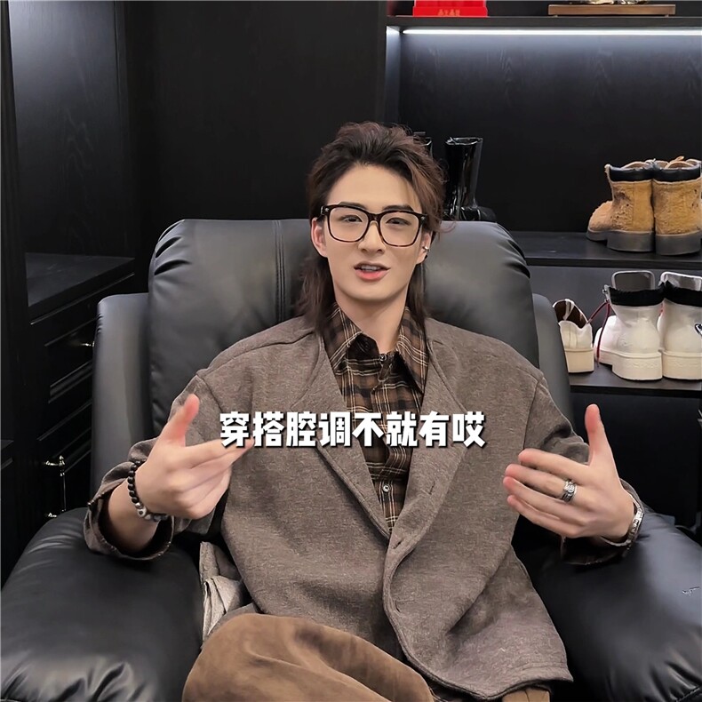 JK728-S-2XL-特P68-现货！假两件拼接新贵衬衫针织衫外套,男装针织衫/毛衣,星座1811B