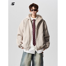 1506-1/QG11050/P85美式复古座山雕毛领外套保暖毛领连帽夹克棉服，男装夹克，星座1506