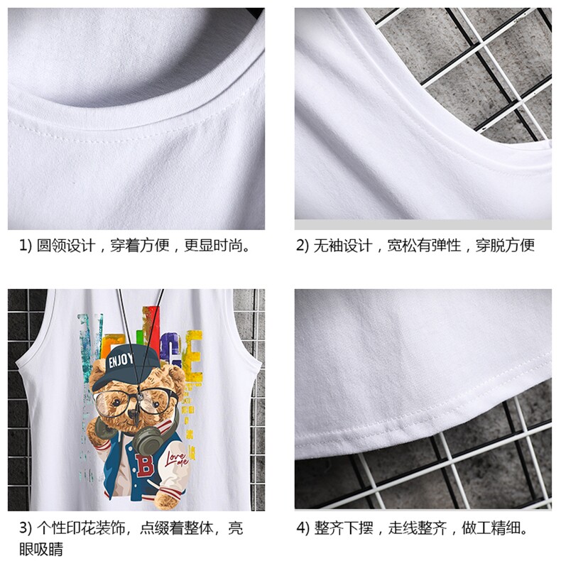 BX25211-P20港风运动汗背心男大码汗衫男无袖T恤男网格,男装T恤,电商A040A