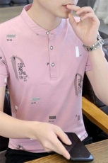 75812-P30衫男士短袖t恤夏季2025新款商务休闲翻领半袖男款，男装T恤，电商D310B-1