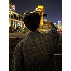 白敬亭同款牛仔外套南瓜图案波点夹克JK0202特P78，男装工装外套，星座908-1