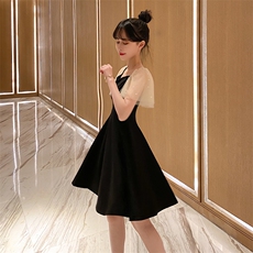 显瘦背带裙套装女2021新款仙的小众两件套网红小个子穿搭洋气，女装连衣裙，潮品会