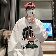 直播360克重磅美式潮牌印花卫衣Y116特P28同步供应华棉品质，男装卫衣，电商A486