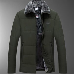 6803/P80中老年男装外套爸爸冬季棉服加绒加厚短款棉袄男图片