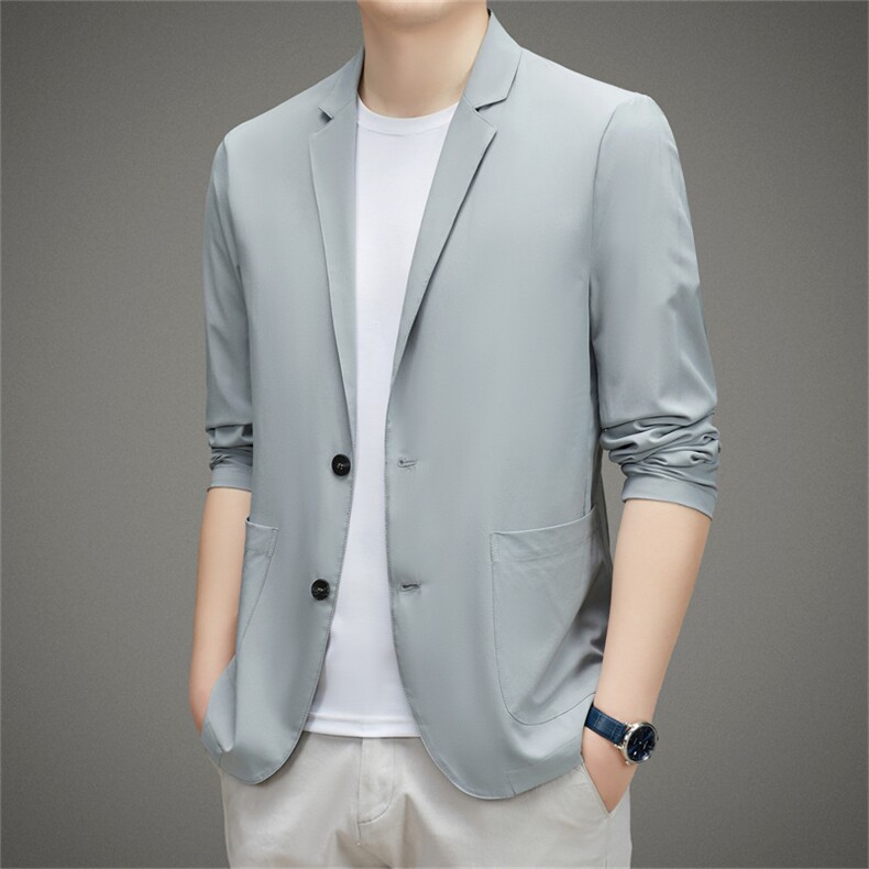 F8016春夏新款男士西服薄款防晒服主推P80，男装西服，电商B360