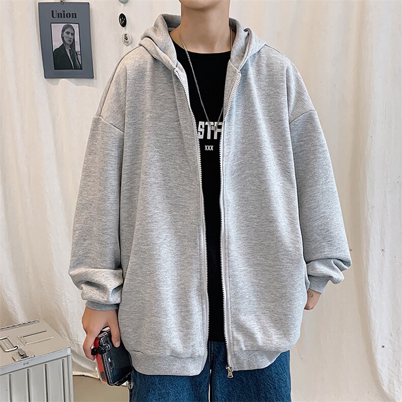 KS21221-P38加绒-P43连帽开衫卫衣男运动外套大码班服,男装卫衣,电商A040