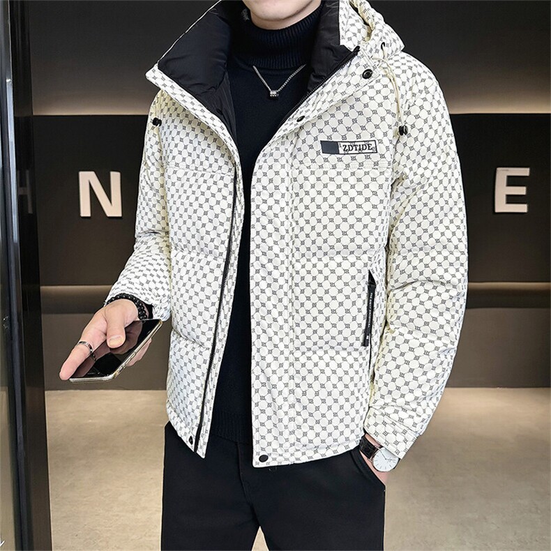 标50绒店主风冬季连帽字母皮羽绒服男外套8873-P215控券后288,男装羽绒服,电商B338