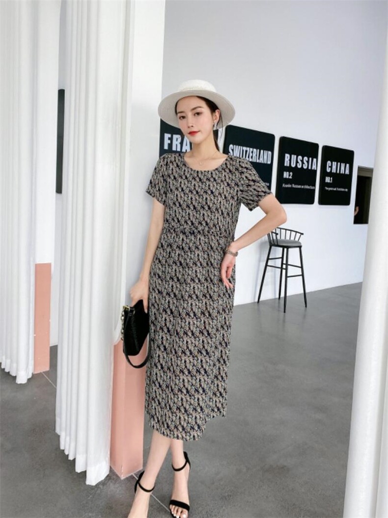 【现货】夏季新款韩版宽松显瘦碎花连衣裙，女装连衣裙，名怡