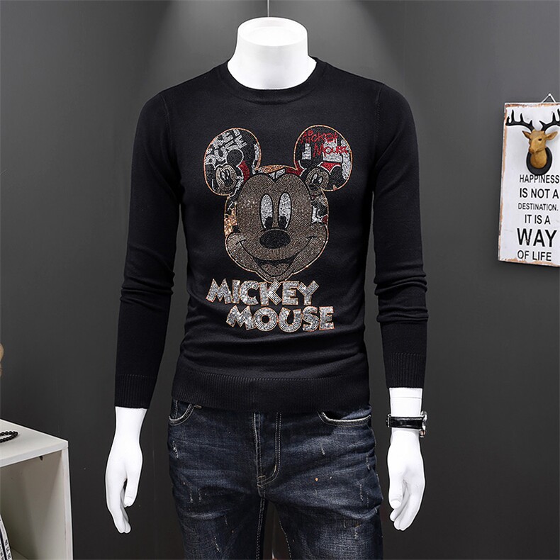 2021秋冬新品羊毛衫圆领烫钻针织毛衣QT7112016P90假模，男装针织衫/毛衣，钱塘6066（原711）