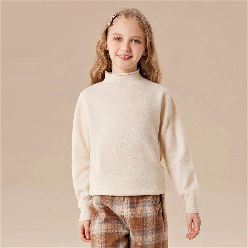 春秋冬儿童双股加厚男女通用，童装儿童羊绒衫，六一童装