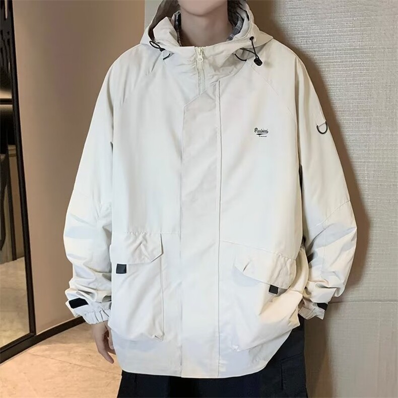 男秋季2023新款长袖夹克外套连帽冲锋衣J9913P58,男装夹克,星座1116-2