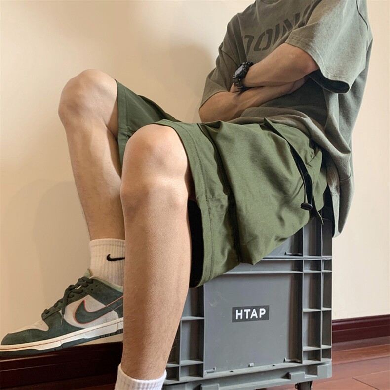 K09-P29夏季宽松型骑兵斜大口袋五分裤,男装休闲裤,星座1501-1