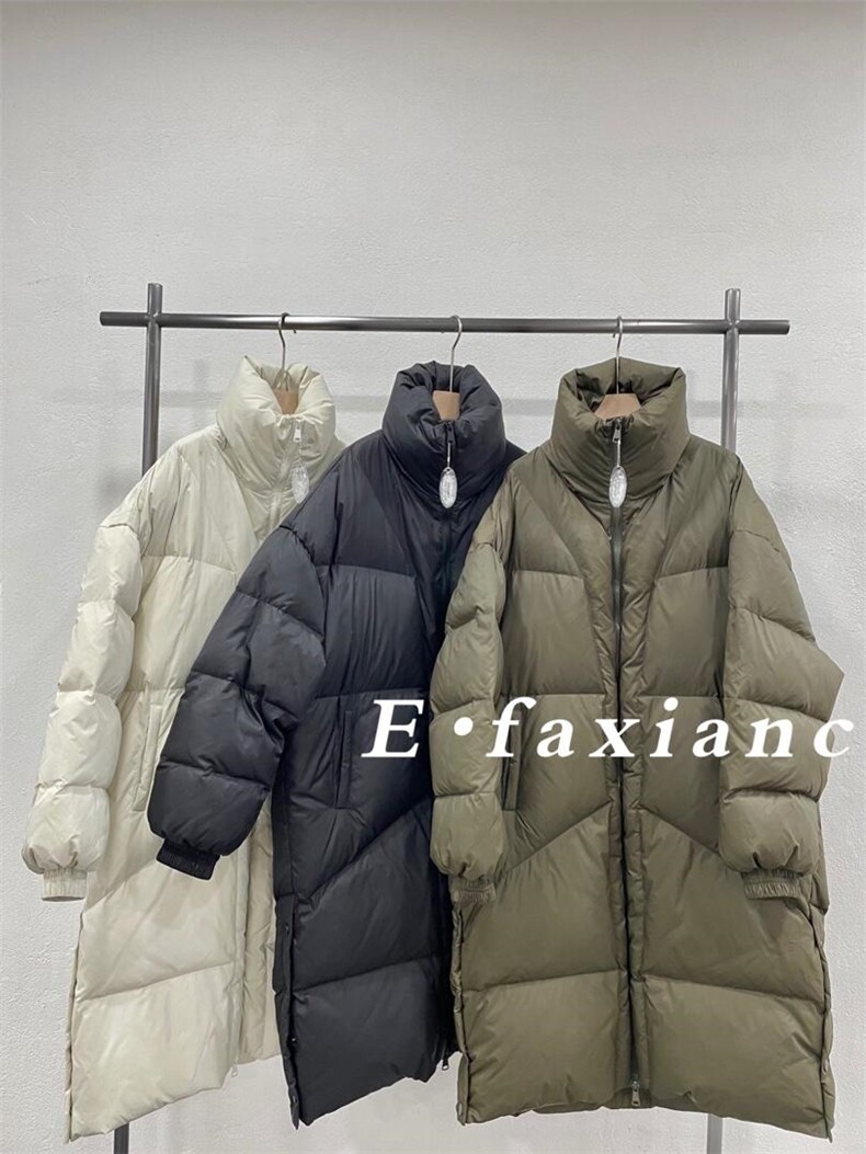 三色韩版羽绒服，女装羽绒服，E.FAXIAN伊发现