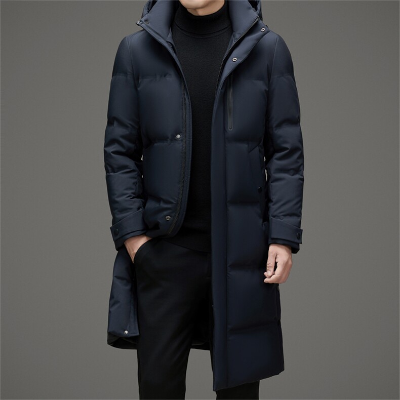 L2720中长款男士羽绒服鸭绒90绒子含量大货足主推数据好图片
