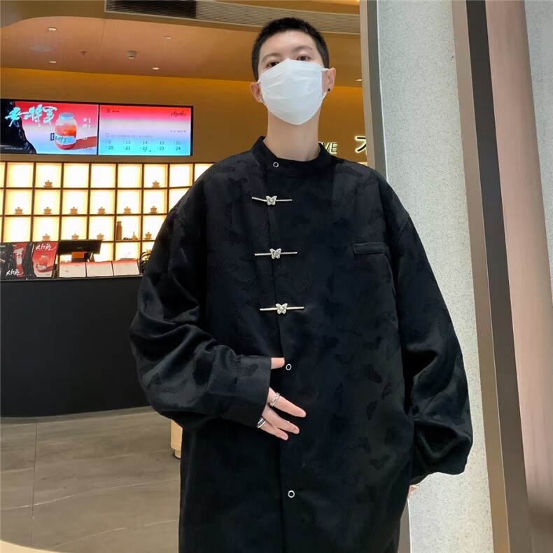 外套男春秋款美式高街痞帅夹克宽松休闲机车服休闲,男装夹克,星座716-4