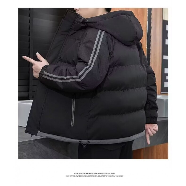 流行宽松型潮常规款新款保暖御寒连帽加厚短款帝珀克连帽青少年,男装棉衣,星座1013-1