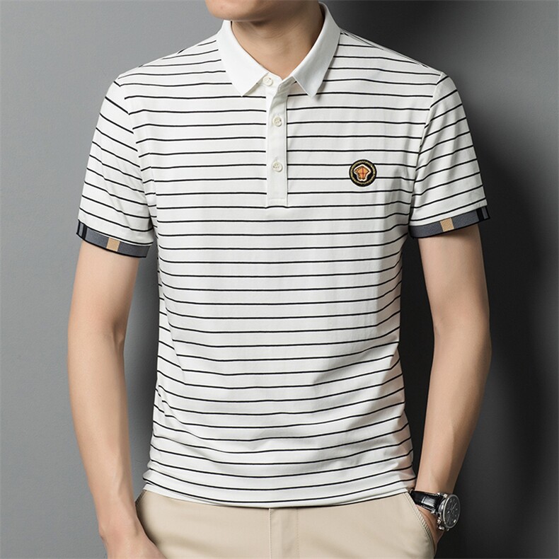 POLO衫男上衣半袖男衣服男士体恤衫休闲翻领爸爸短袖男SW507-P65,男装Polo衫,星座1105-3