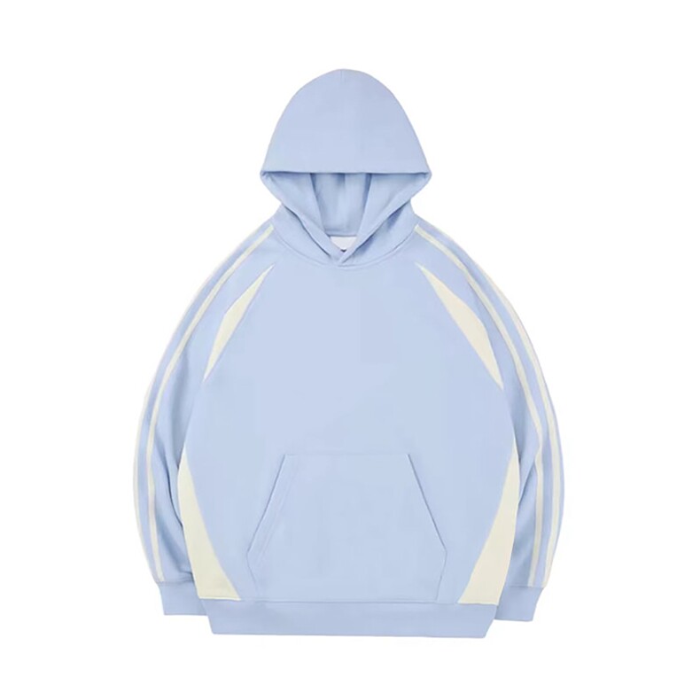 高品质！重磅350克纯棉潮牌拼色撞色三条杠连帽卫衣AH206p35,男装卫衣,星座610B-1