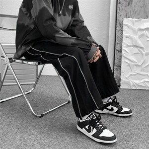 美式长裤高街ins潮牌夏薄款hiphop嘻哈休闲拉链拖地裤K1276-P38图片