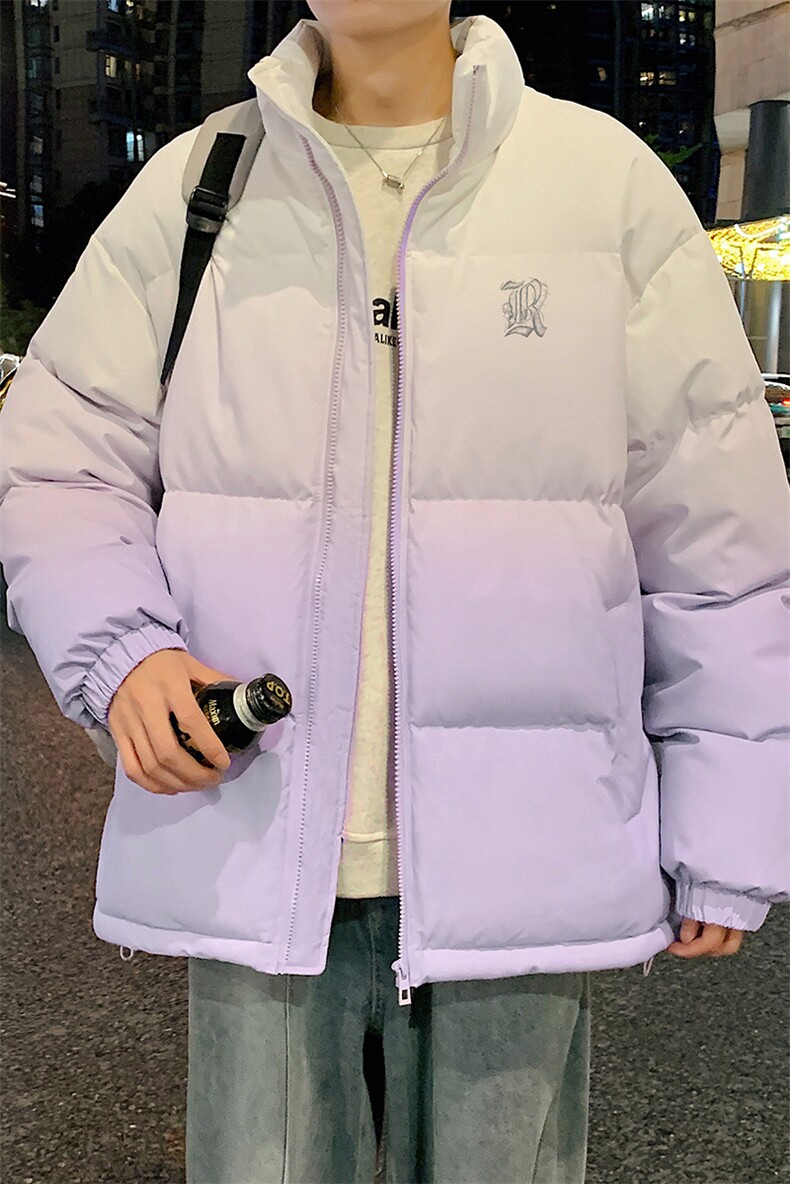 量大优可提供视频冬棉衣立领渐变HD019-1-MF5316-P75,男装棉衣,电商019-1