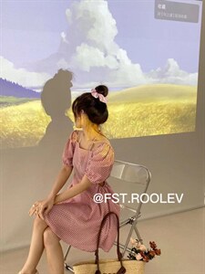 露腰连衣裙，女装连衣裙，FST