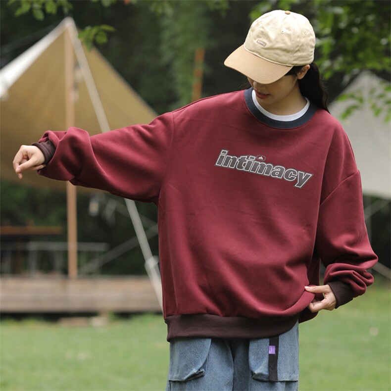 外27-2GANYOU日系撞色罗口针织卫衣WY13-P75,男装卫衣,新杭派外27-2
