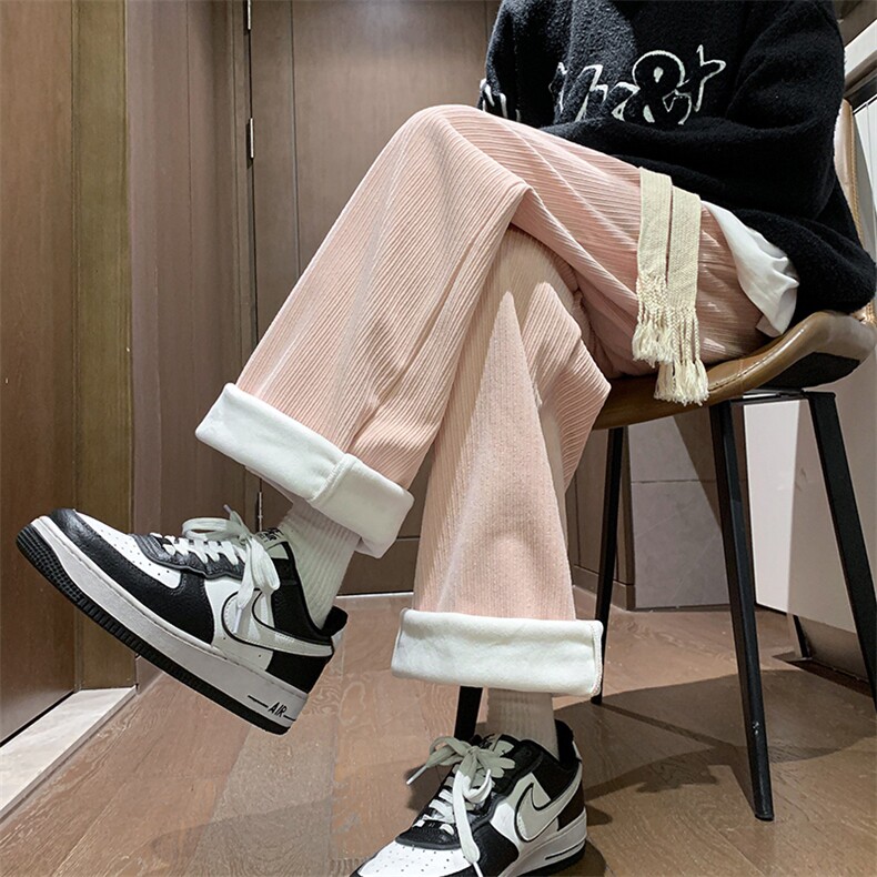 8XL-M秋冬款特大码胖子运动裤灯芯绒卫裤男9028P45控58，男装休闲裤，电商D206-1