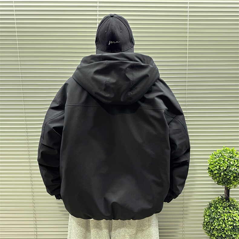 2025新标90白鸭绒工装高品质加厚派克男连帽羽绒服外套319-P350,男装羽绒服,钱塘708(原3018)