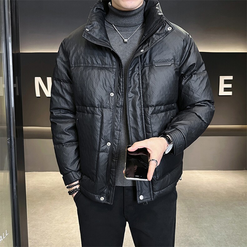 皮羽绒服男2024新款冬季加厚外套A313-8611-P185控价268,男装羽绒服,电商A313