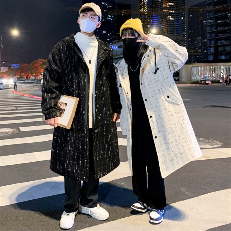 小香风长年大货风衣男中长款呢大衣男F068款P135情侣B,男装风衣,星座401