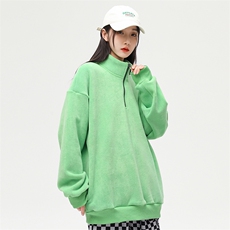 奥粒绒外套基础纯色休闲百搭立领套头卫衣男女同款EY3661-P80，女装短外套，电商B306
