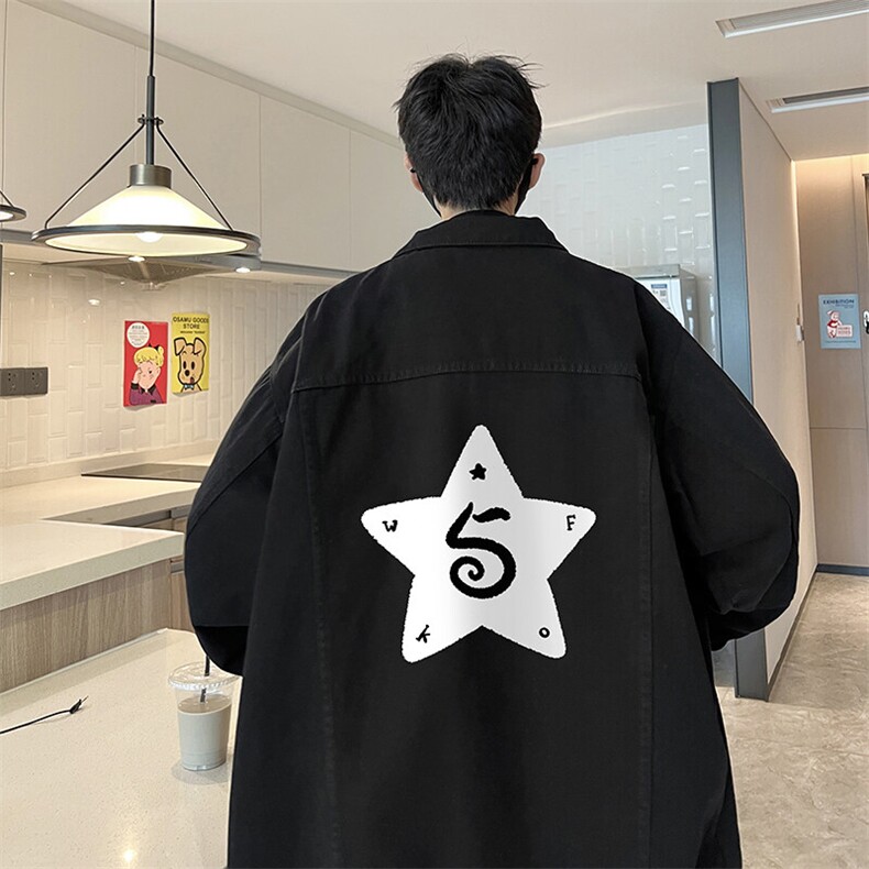 牛仔夹克男大码牛仔外套男茄克 NJ77368-P60图片