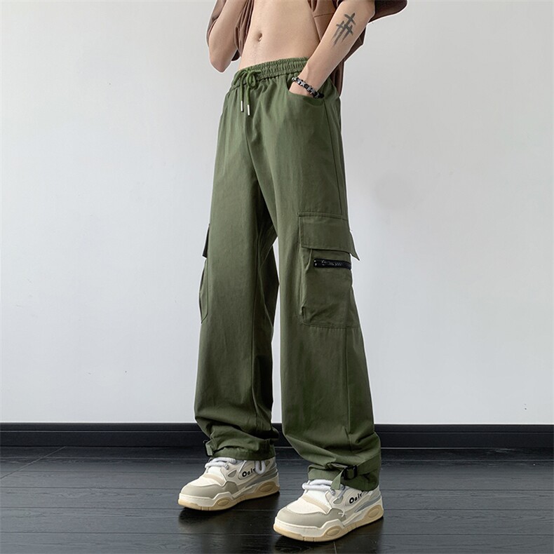 B221 美式ins街头hiphop宽松休闲多口袋工装裤子 LK23120-P65控88图片