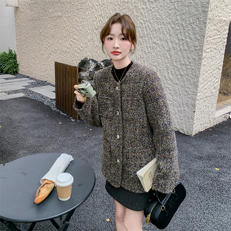 2024年冬季新款小香风外套女0157,女装短外套,浙宝069