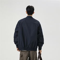 美式罗纹拼接袖子褶皱大码M-5XL教练夹克男JK78056P69控105，男装夹克，星座226-1