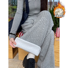 高克重420g保暖银狐绒男大码垂感休闲裤K24075J加绒-特P38控75，男装棉衣，电商A001