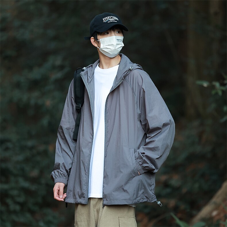 防晒衣男夏季薄款UPF50+防紫外线皮肤衣男宽松钓鱼防晒服2360-P35,男装防晒衣,星座1403A