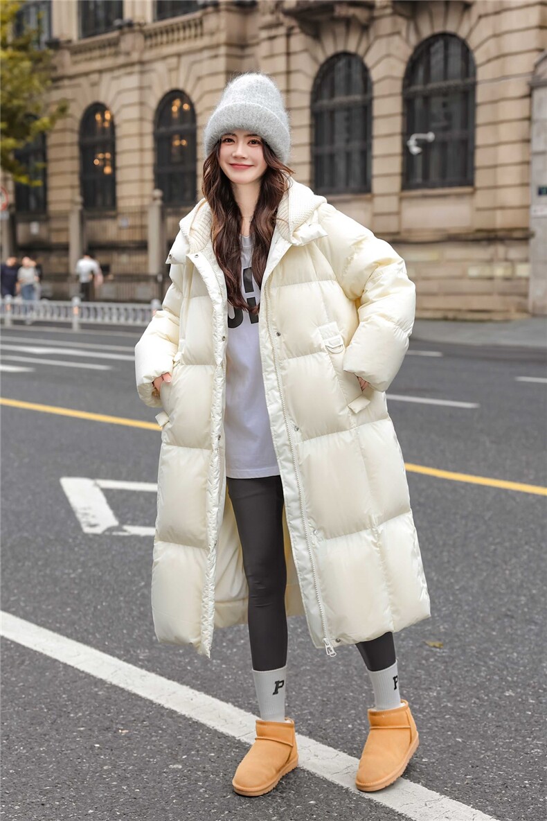 2025年秋季保暖保暖休闲风中长款厚款，女装羽绒服，牛米欧羽绒服工厂店