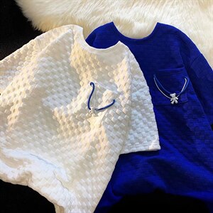 潮短袖t恤男士夏季潮牌宽松潮流ins半袖男生上衣服男 T1324-P30图片