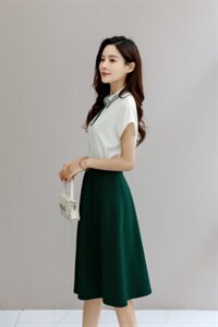 夏装新款 现货 刺绣领套系搭配图片