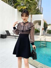 雪纺连衣裙，女装连衣裙，千禧宏运